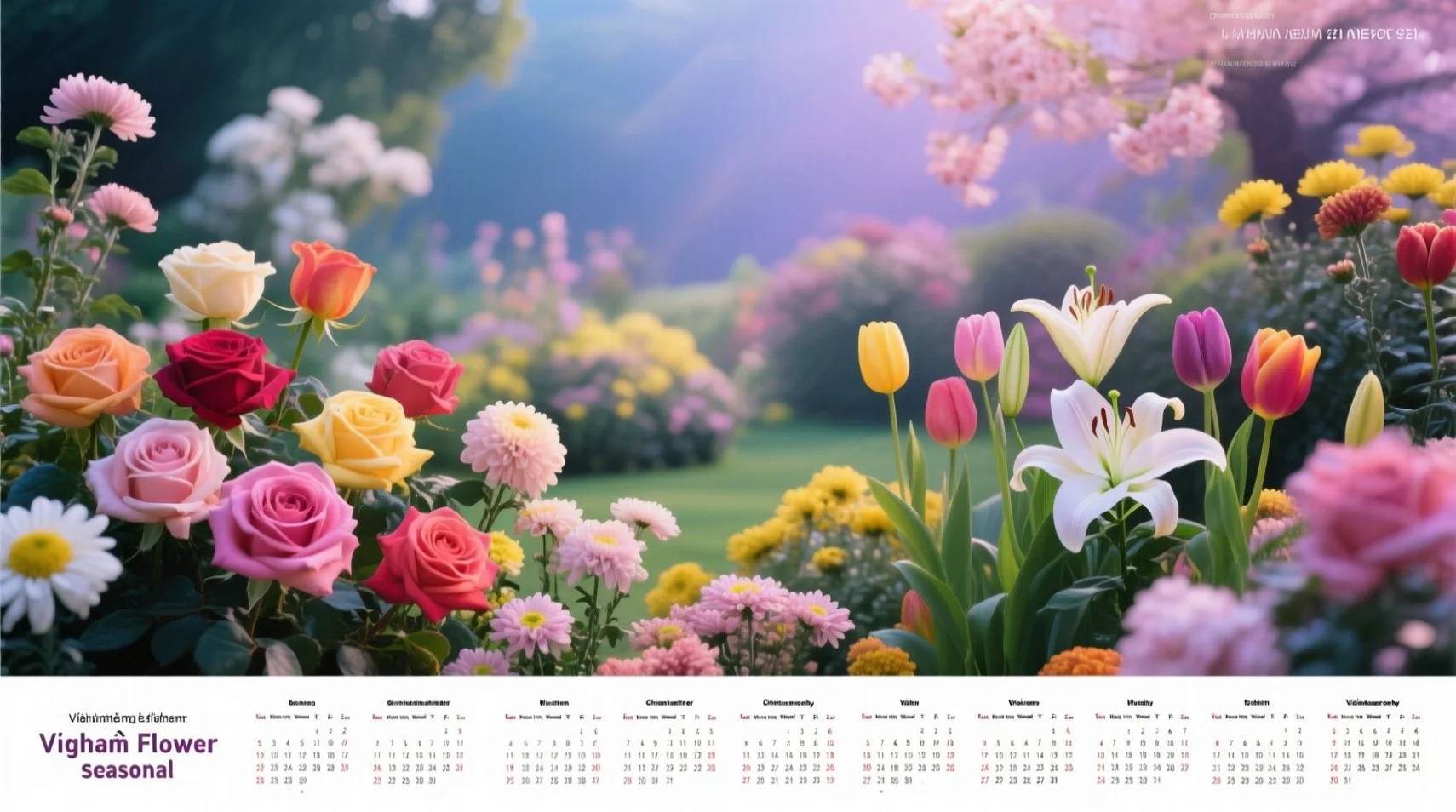Lịch Hoa Theo Mùa Việt Nam 2025 — Bảng Tra Cứu 12 Tháng Cho Florist