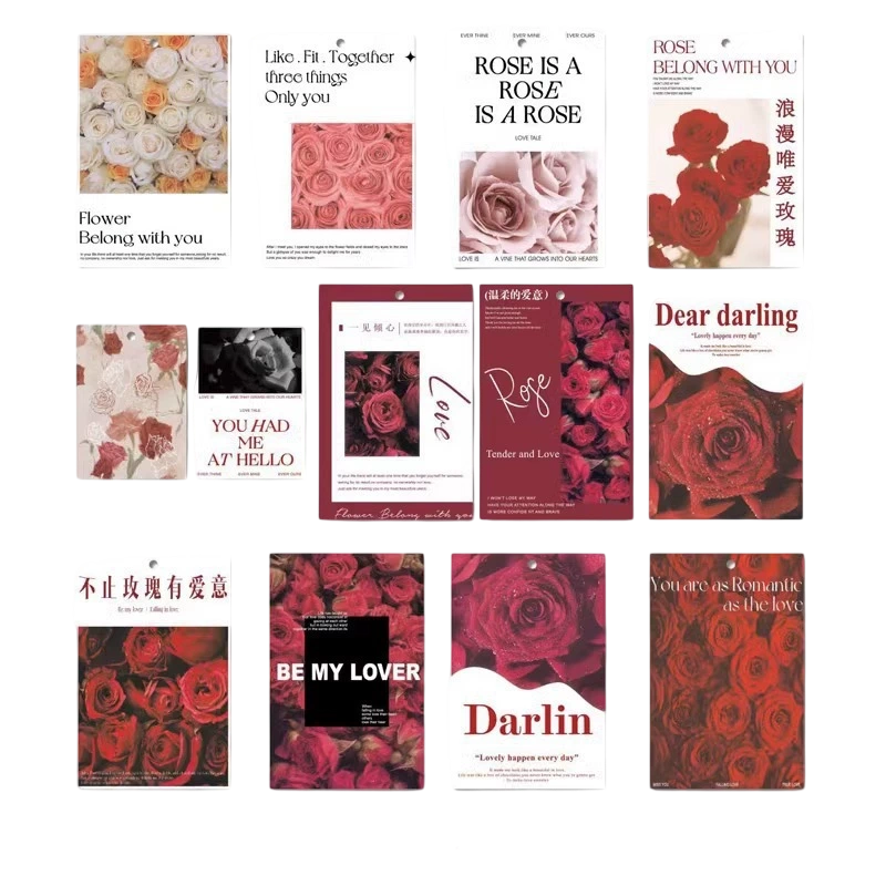 Thiệp hoa đơn bốn mùa trao gửi lời yêu thương  (nhiều mẫu - túi 45 chiếc ) ảnh 27