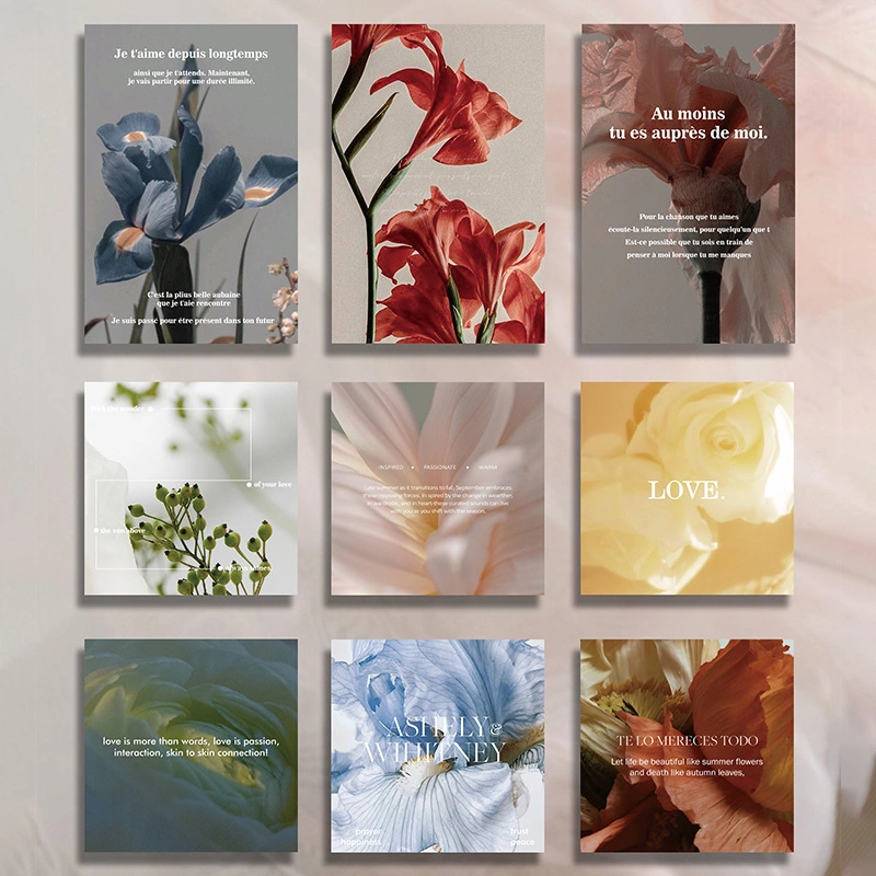 Thiệp hoa đơn bốn mùa trao gửi lời yêu thương  (nhiều mẫu - túi 45 chiếc ) ảnh 33