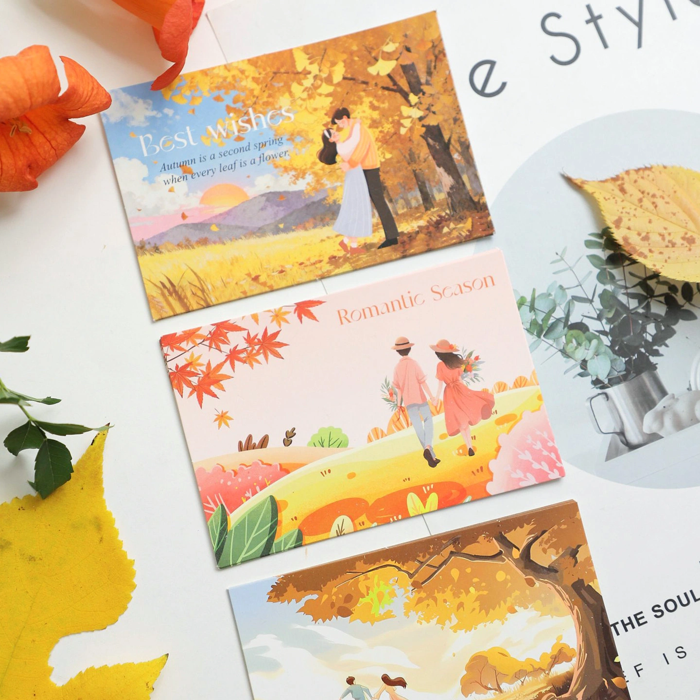 Thiệp hoa đơn bốn mùa trao gửi lời yêu thương  (nhiều mẫu - túi 45 chiếc ) ảnh 20