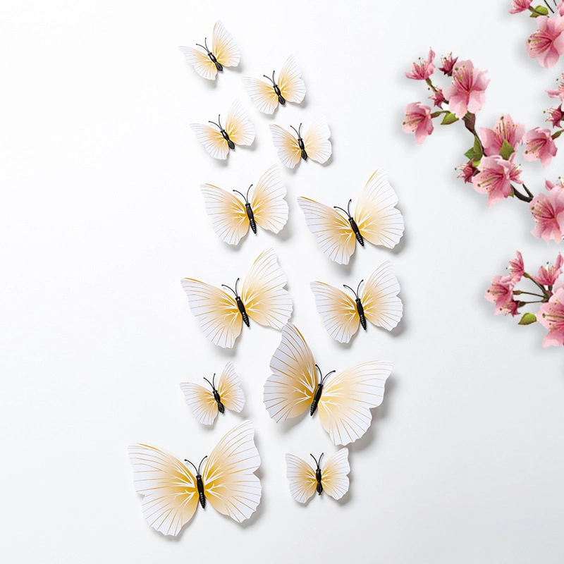 Set 2 túi 24 bướm nam châm trang trí bó hoa, cửa kính, giỏ quả, tủ lạnh ảnh 18