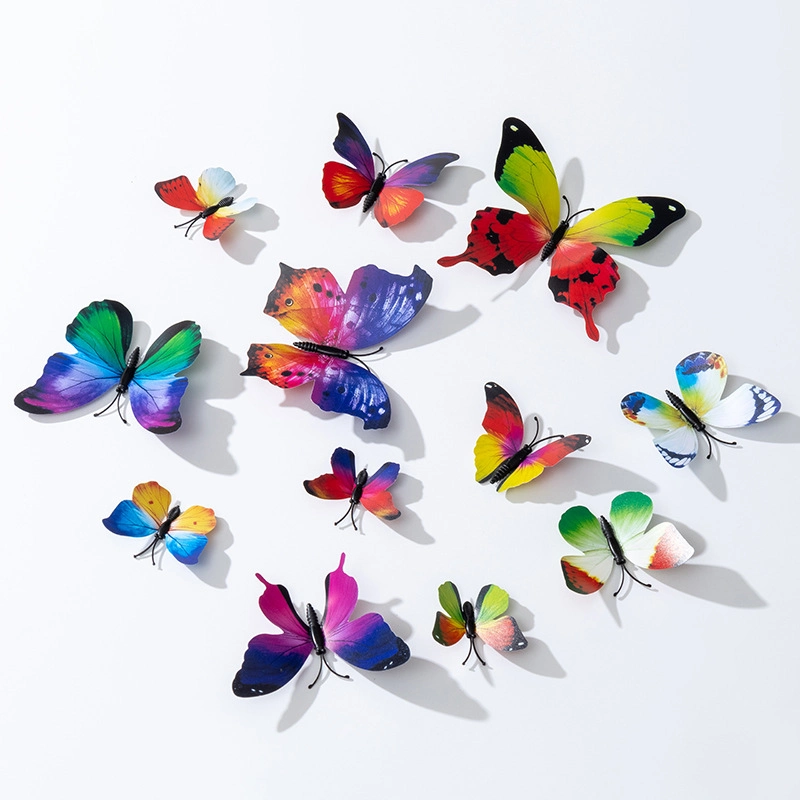 Set 2 túi 24 bướm nam châm trang trí bó hoa, cửa kính, giỏ quả, tủ lạnh ảnh 5