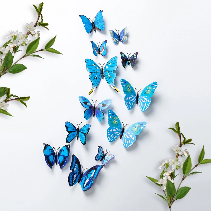 Set 2 túi 24 bướm nam châm trang trí bó hoa, cửa kính, giỏ quả, tủ lạnh ảnh 11