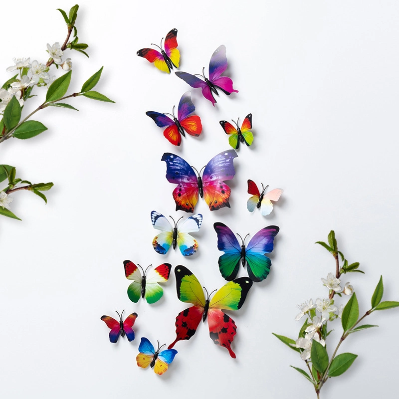 Set 2 túi 24 bướm nam châm trang trí bó hoa, cửa kính, giỏ quả, tủ lạnh ảnh 15