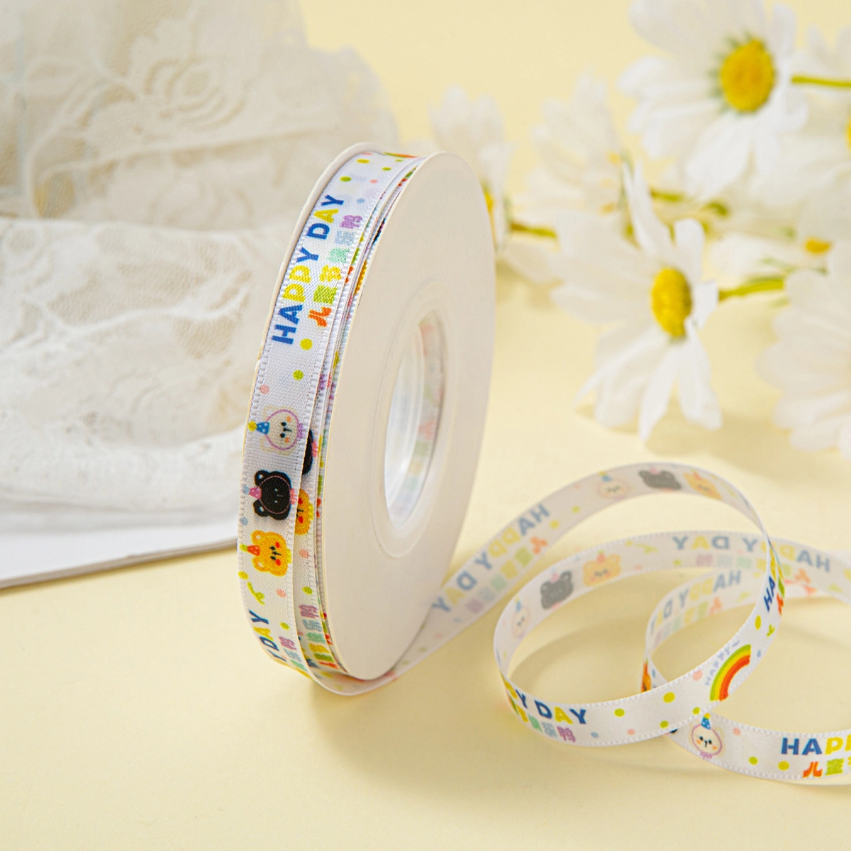 Ruy băng hoạt hình họa tiết sinh nhật cho bé cuộn 22m  ảnh 13