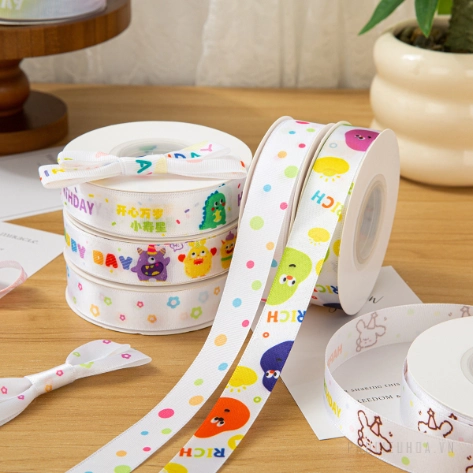 Ruy băng hoạt hình họa tiết sinh nhật cho bé cuộn 22m  ảnh 5