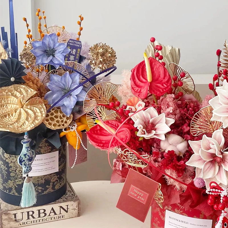 Sợi dây mây nhân tạo, tạo hình trang trí giỏ hoa quà 1,2cm x 25yard ảnh 4