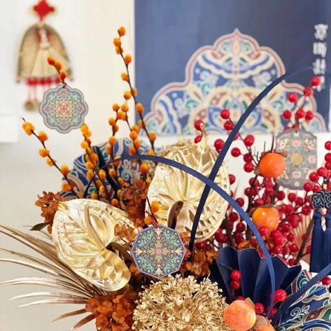 Sợi dây mây nhân tạo, tạo hình trang trí giỏ hoa quà 1,2cm x 25yard ảnh 5