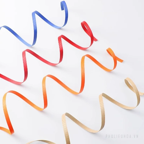 Sợi dây mây nhân tạo, tạo hình trang trí giỏ hoa quà 1,2cm x 25yard ảnh 7