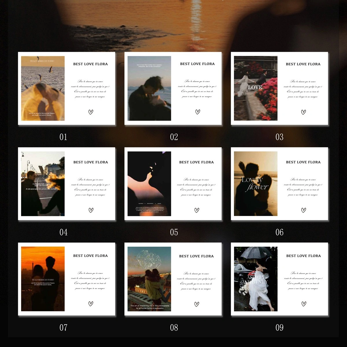 Bộ sưu tập thiệp hoa Postcard Love Flora 9 x 12 - (túi 20 chiếc) ảnh 11