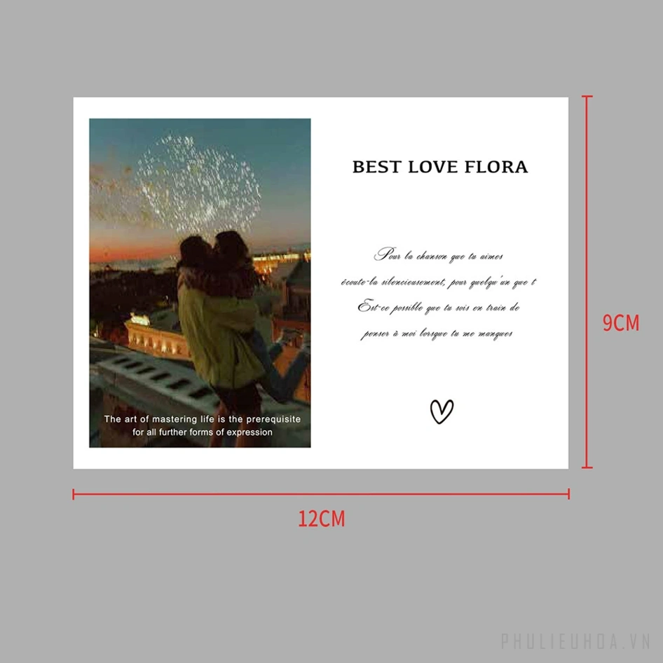 Bộ sưu tập thiệp hoa Postcard Love Flora 9 x 12 - (túi 20 chiếc) ảnh 24