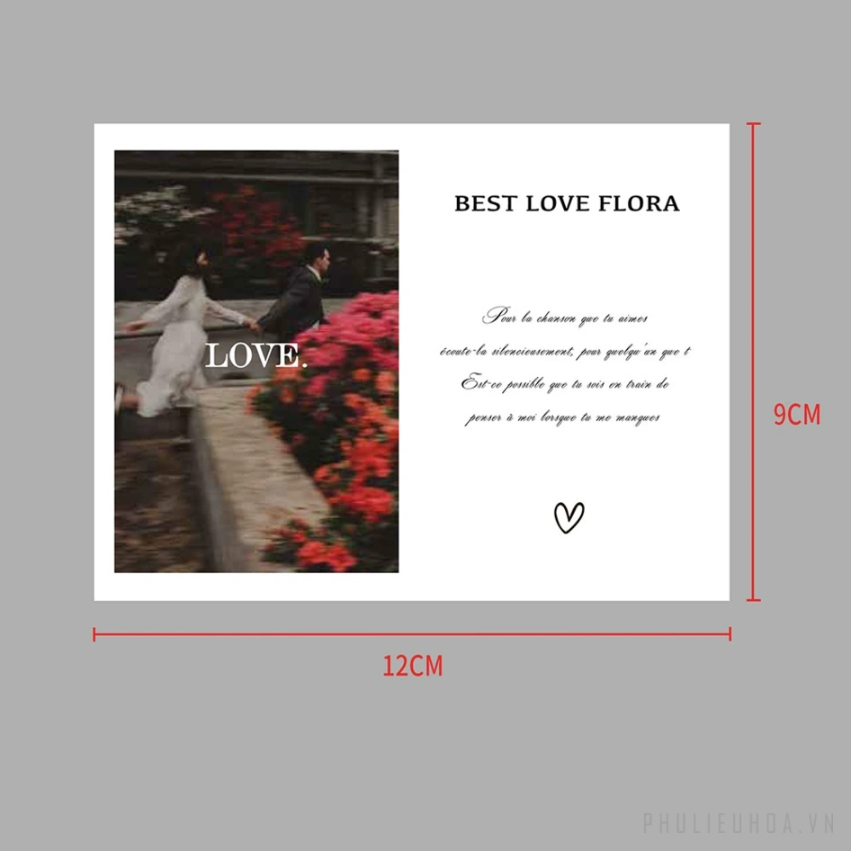 Bộ sưu tập thiệp hoa Postcard Love Flora 9 x 12 - (túi 20 chiếc) ảnh 29