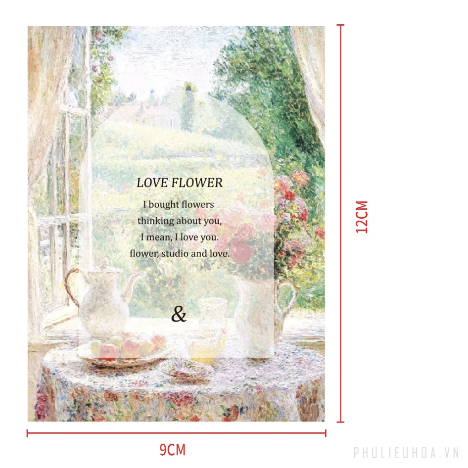 Bộ sưu tập thiệp hoa Postcard Love Flora 9 x 12 - (túi 20 chiếc) ảnh 33