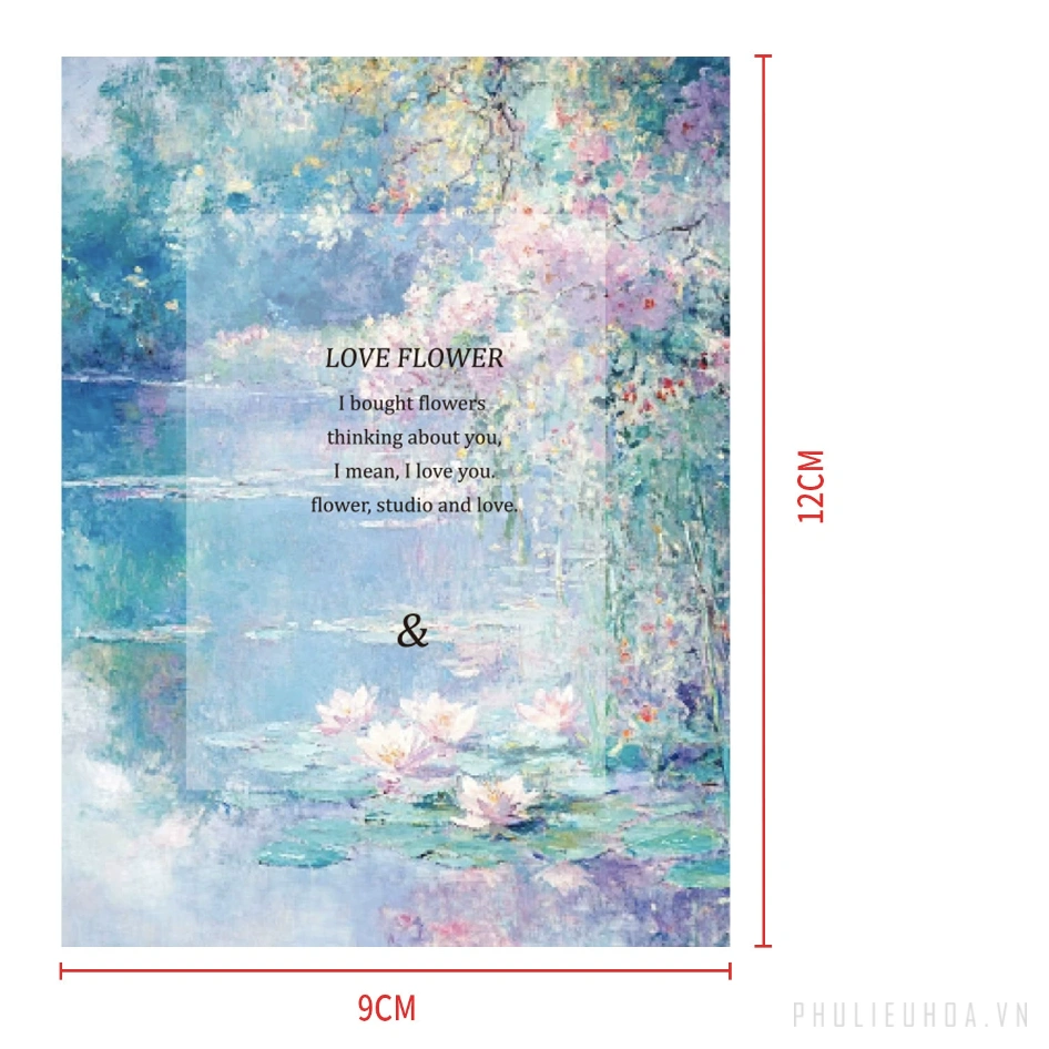 Bộ sưu tập thiệp hoa Postcard Love Flora 9 x 12 - (túi 20 chiếc) ảnh 37