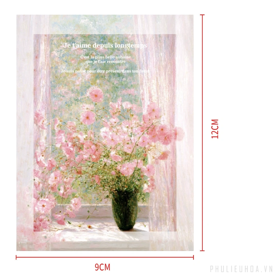 Bộ sưu tập thiệp hoa Postcard Love Flora 9 x 12 - (túi 20 chiếc) ảnh 40
