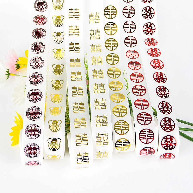 Cuộn 430 sticker dán chữ phúc 2cm ảnh 2