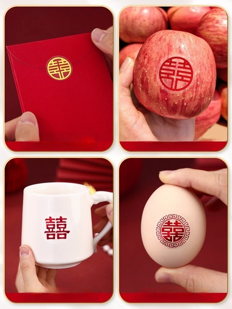 Cuộn 430 sticker dán chữ phúc 2cm ảnh 9