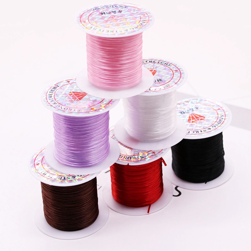 Combo 2 cuộn dây cước thủ công đàn hồi co giãn xâu trang sức 0.6 li x 10m  ảnh 3