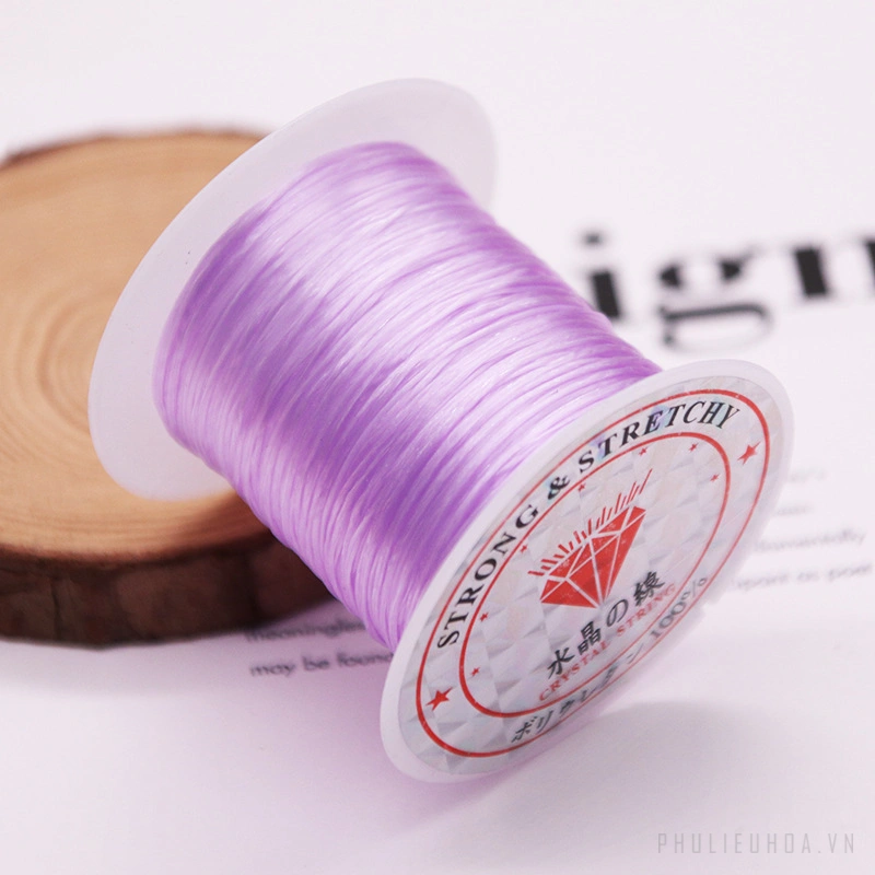 Combo 2 cuộn dây cước thủ công đàn hồi co giãn xâu trang sức 0.6 li x 10m  ảnh 12