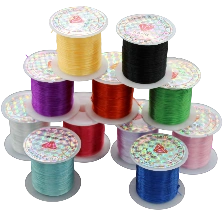 Combo 2 cuộn dây cước thủ công đàn hồi co giãn xâu trang sức 0.6 li x 10m  ảnh 1