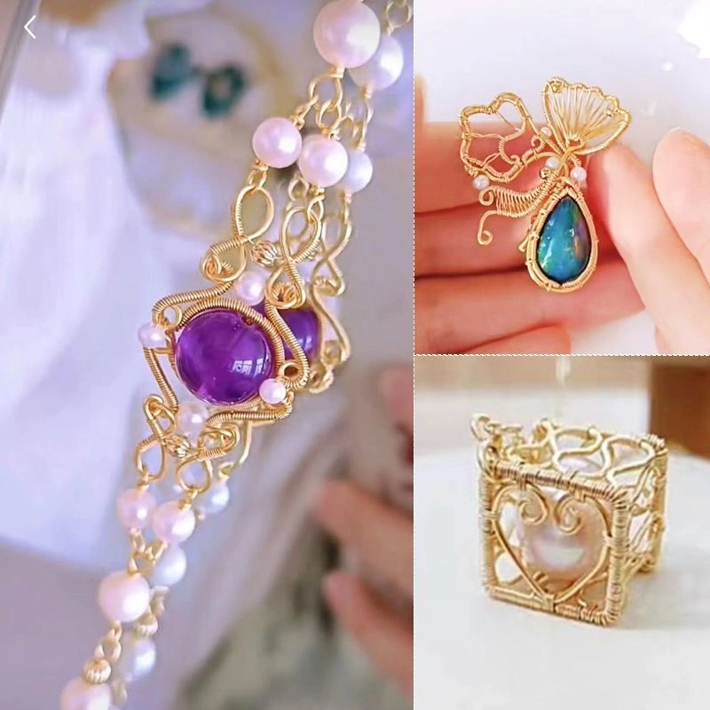 Cuộn dây đồng uốn thủ công làm trang sức handmade 0.3mm x 15m ảnh 6