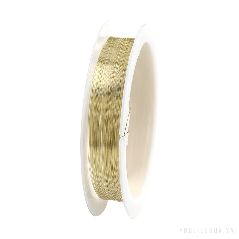 Cuộn dây đồng uốn thủ công làm trang sức handmade 0.3mm x 15m ảnh 12