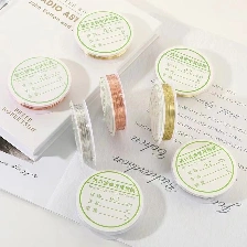 Cuộn dây đồng uốn thủ công làm trang sức handmade 0.3mm x 15m ảnh 2