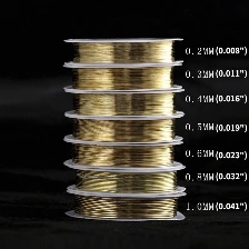 Cuộn dây đồng uốn thủ công làm trang sức handmade 0.3mm x 15m ảnh 14