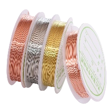 Cuộn dây đồng uốn thủ công làm trang sức handmade 0.3mm x 15m ảnh 1