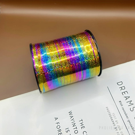 Ruy băng nhựa bản 5mm x 220m cột bong bóng ảnh 36