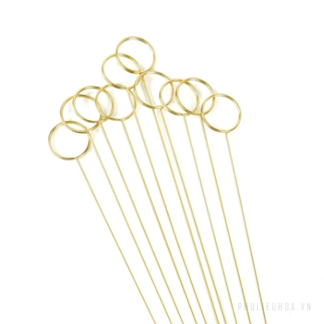 Que cắm thiệp, cài banner cho giỏ hoa chất liệu kim loại  ảnh 23