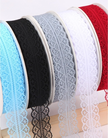 Cuộn ruy băng ren cổ điển bản 3cm x 45m ảnh 14