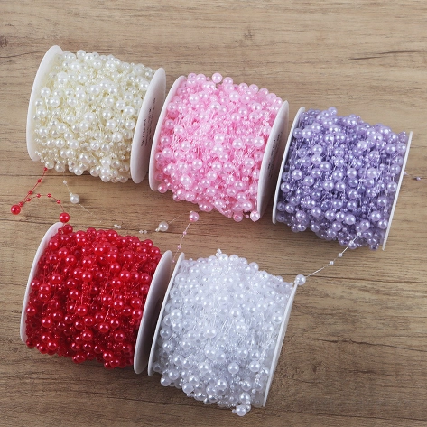 Cuộn dây ngọc trai trang trí hoa cưới và phụ kiện  ảnh 20