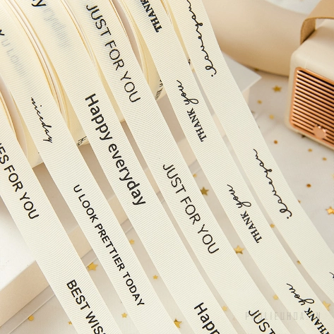 Ruy băng sinh nhật trắng sữa khổ 2cm x 22m Happy Birth Day ảnh 10