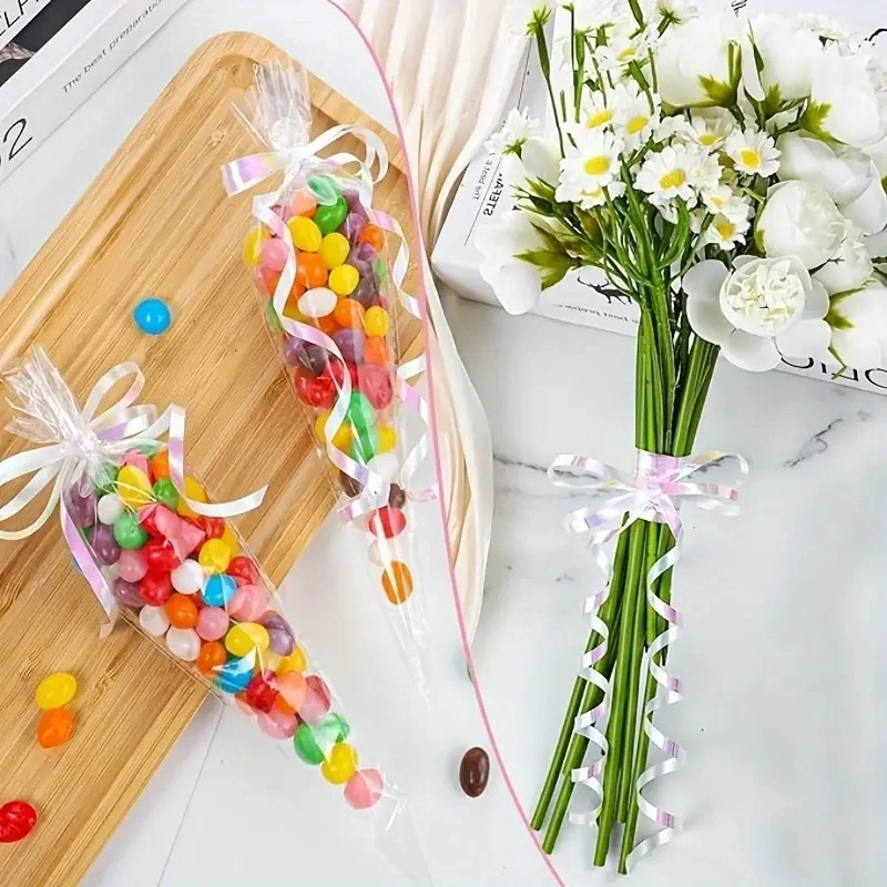 Ruy băng nhựa màu nhung kim tuyến bản 0.5cm x 250 yard ảnh 3