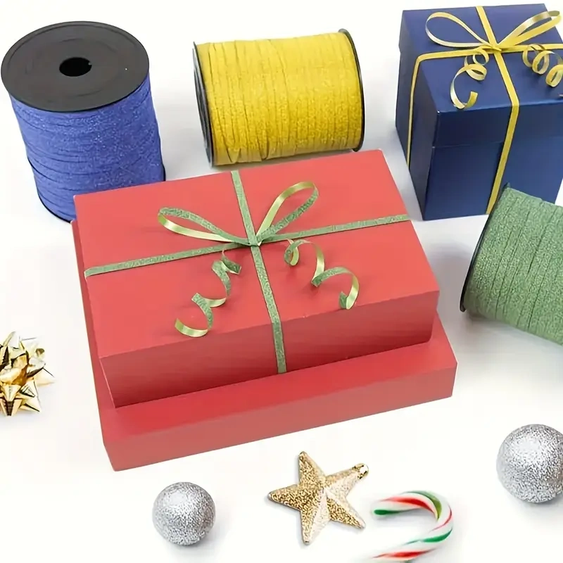 Ruy băng nhựa màu nhung kim tuyến bản 0.5cm x 250 yard ảnh 5