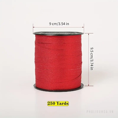 Ruy băng nhựa màu nhung kim tuyến bản 0.5cm x 250 yard ảnh 12
