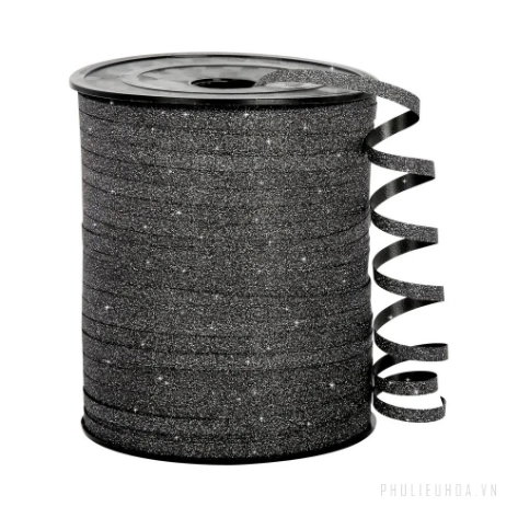 Ruy băng nhựa màu nhung kim tuyến bản 0.5cm x 250 yard ảnh 13