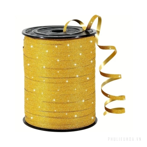 Ruy băng nhựa màu nhung kim tuyến bản 0.5cm x 250 yard ảnh 14