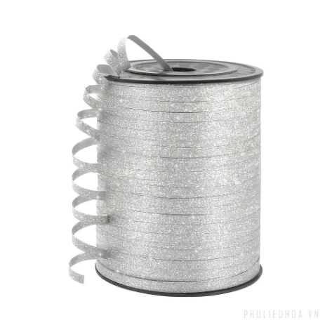 Ruy băng nhựa màu nhung kim tuyến bản 0.5cm x 250 yard ảnh 15