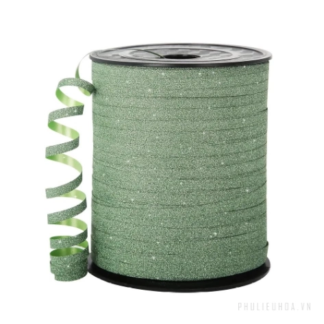 Ruy băng nhựa màu nhung kim tuyến bản 0.5cm x 250 yard ảnh 19