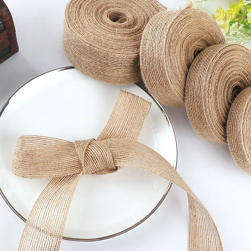 Ruy băng vải bố, dây đay, dây gai cuộn 10 yard ảnh 5