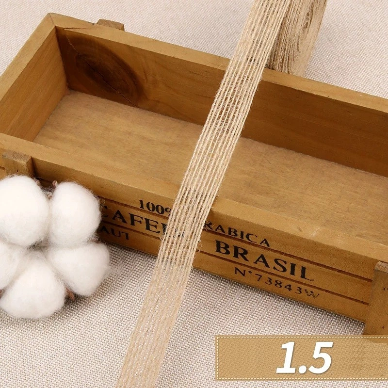 Ruy băng vải bố, dây đay, dây gai cuộn 10 yard ảnh 18