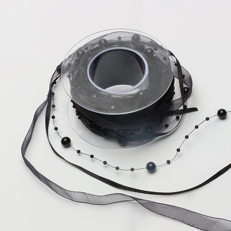 Ruy băng cườm ngọc trai cuộn 5 yard ảnh 17