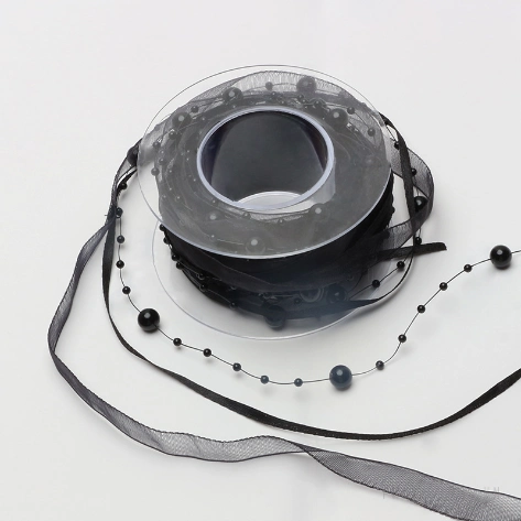 Ruy băng cườm ngọc trai cuộn 5 yard ảnh 17