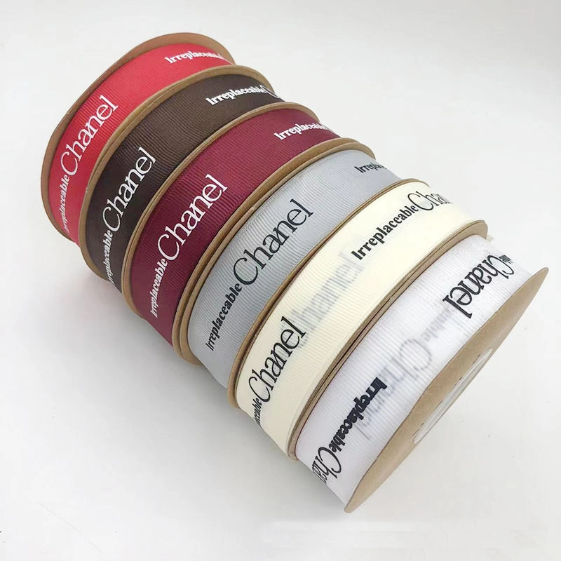 Ruy băng gân chữ Chanel 2cm x 32yard ảnh 3