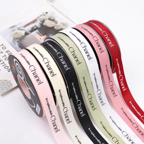 Ruy băng gân chữ Chanel 2cm x 32yard ảnh 6