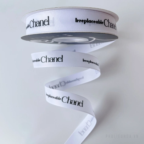 Ruy băng gân chữ Chanel 2cm x 32yard ảnh 7