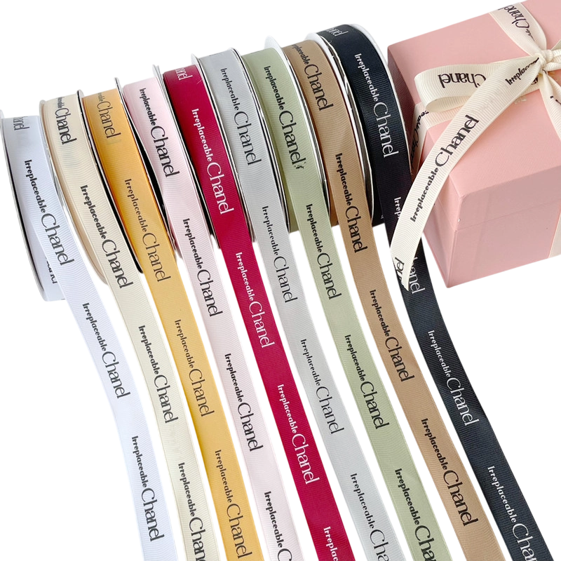 Ruy băng gân chữ Chanel 2cm x 32yard ảnh 1