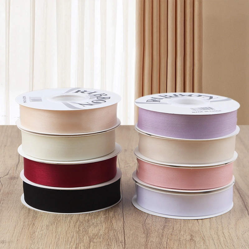 Ruy băng lụa lưới xuyên thấu, mỏng nhẹ mềm mại 2,5cm x 20yard ảnh 10